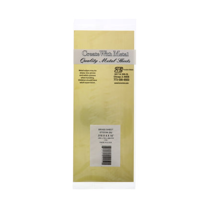 K&S 0.015 IN. X 4 IN. W X 10 IN. L BRASS SHEET METAL - KS252