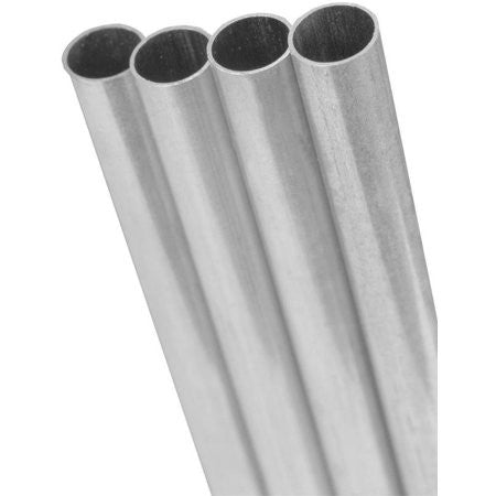 K&S 1/4 in. D X 1 Ft. L Round Aluminum Tube