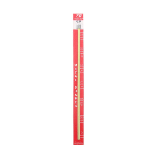 K&S ENGINEERING SMALL BRASS STREAMLINE TUBING  12IN