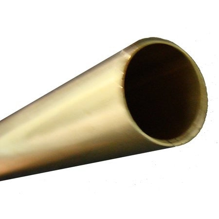 K&S 1/2 in. D X 12 in. L Round Brass Tube 1 Pk - KS8139