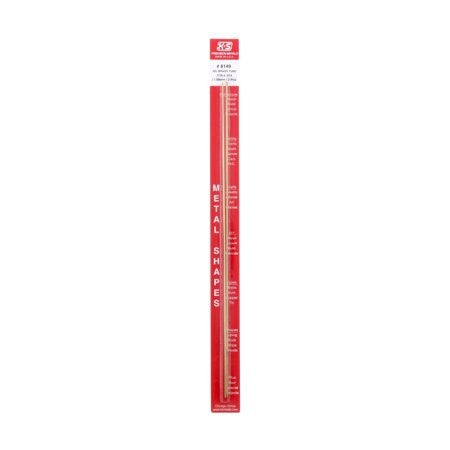 K&S 1/16 IN. W X 12 IN. L SQUARE BRASS TUBE 2 PK - KS8149