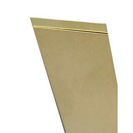 K&S 0.032 in. X 1/4 in. W X 12 in. L Mill Brass Metal Strip - KS8240