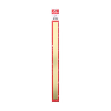 K&S 0.032 in. X 3/4 in. W X 12 in. L Mill Brass Metal Strip - KS8243