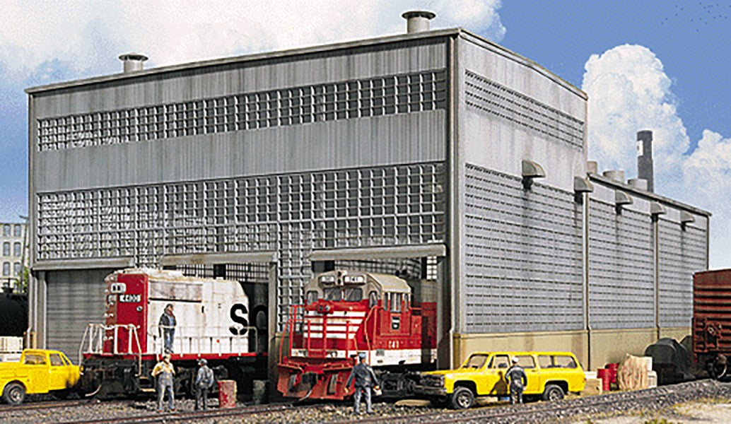 WALTHERS CORNERSTONE HO SCALE BUILDING/STRUCTURE KIT DIESEL SERVICE HOUSE