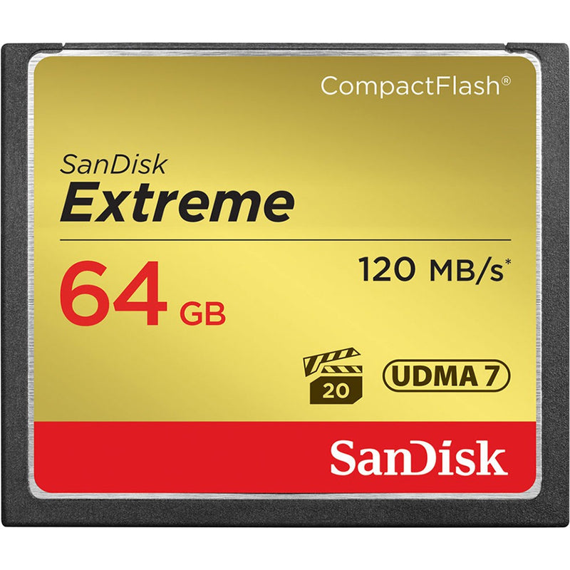 SanDisk Extreme 64GB 120MB/s CompactFlash Card - SDCFXSB-064G-G46