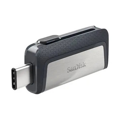 SANDISK ULTRA USB TYPE-C & USB 3.1 DUAL MEMORY STICK - 32 GB, SILVER, SILVER/GREY - SDDDC2-032G-G46