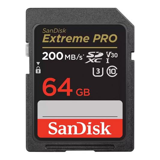 SANDISK 64GB EXTREME PRO UHS-I U3 SDXC MEMORY CARD - SDSDXXU-064G-GN4IN