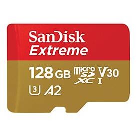 SANDISK EXTREME 128GB MICROSDXC WITH ADAPTER - SDSQXAA-128G-GN6AA