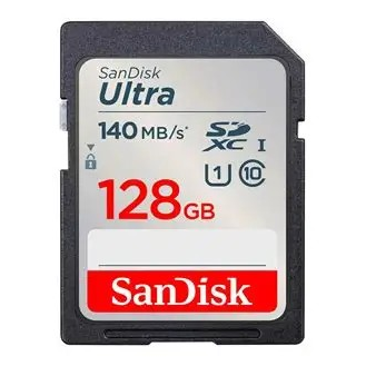 SANDISK ULTRA 128GB SDXC MEMOR - SDSDUNB-128G-GN6IN