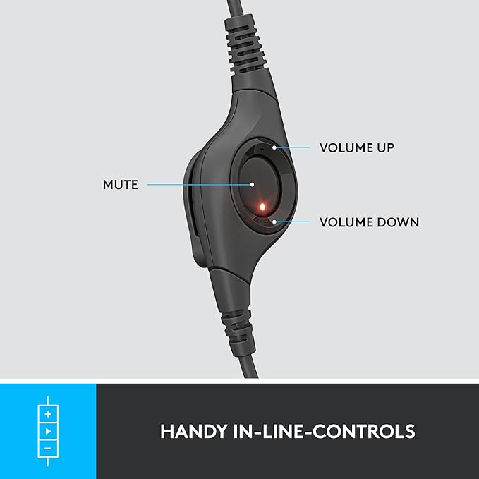 Logitech USB H390 Headset Adjustable Noise Cancelling Micophone Headphone