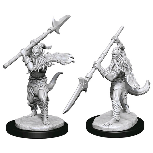 D&D NOLZURS MARVELOUS UNPAINTED MINIATURES BEARDED DEVILS - WZK90154