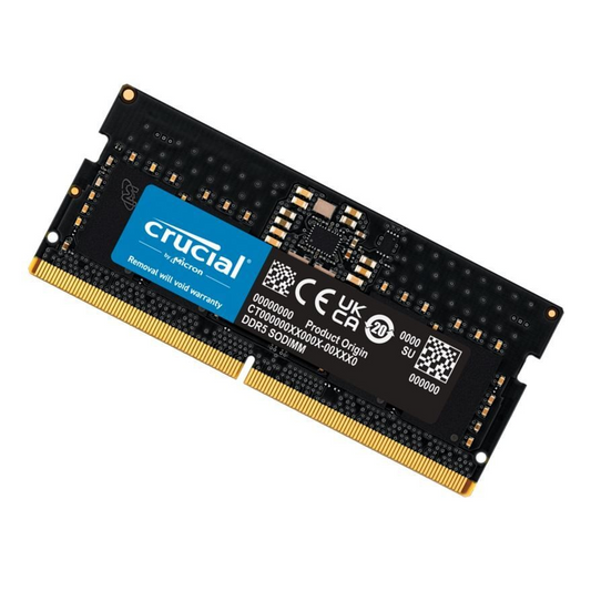 CRUCIAL 16GB (1X16GB) DDR5 SODIMM 4800MHZ C40 1.1V NOTEBOOK LAPTOP MEMORY - MECN5-1X16G48C40
