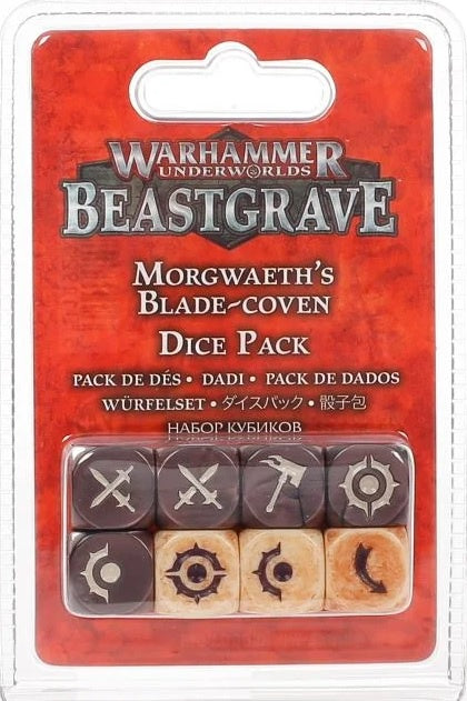 WH UNDERWORLDS BEASTGRAVE MORGWEALTH'S BLADE COVEN DICE PACK - 110-96