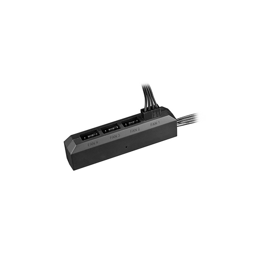 DEEPCOOL FH-04 4 PORT FAN HUB FOR 12V 3PIN/4PIN FANS - CAD-FH-04