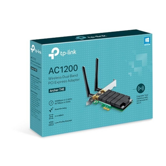 TP-LINK ARCHER T4E AC1200 WIRELESS DUAL - NWTL-ARCHERT4E