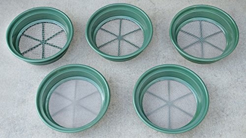 SE 5-Piece Set of Patented Stackable Sifting Pans - GP2-5 SET - GP2-5 SET