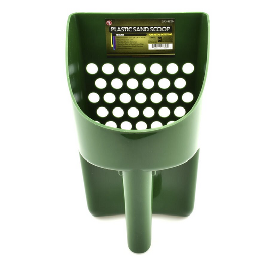 BJK HAND HELD PLASTIC SAND SCOOP GREEN - GP3SS20