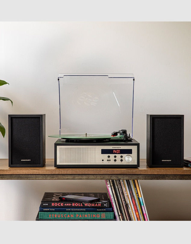 CROSLEY SLOANE SHELF SYSTEM - BLACK