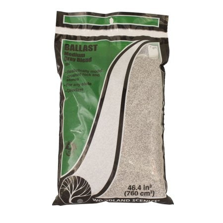 Woodland Scenics Ballast & Coal Ground Cover Blend Gray - B94