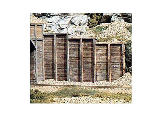 WOODLAND SCENICS C1160 TIMBER RETAINING WALLS (6) N WOOC1160 - C1160
