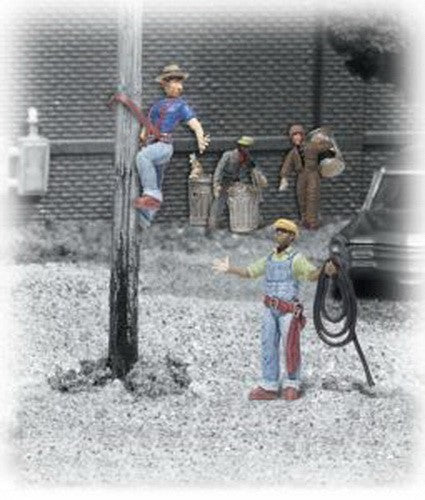 WOODLAND SCENICS A2126 N SCALE CITY WORKER FIGURES (6) - A2126