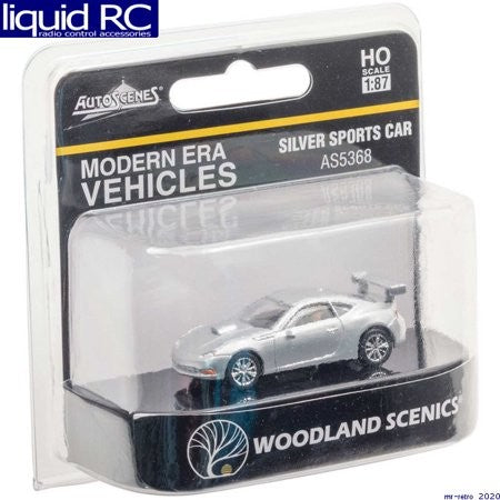WOODLAND SCENICS AS5368 HO SILVER SPORTS CAR - AS5368