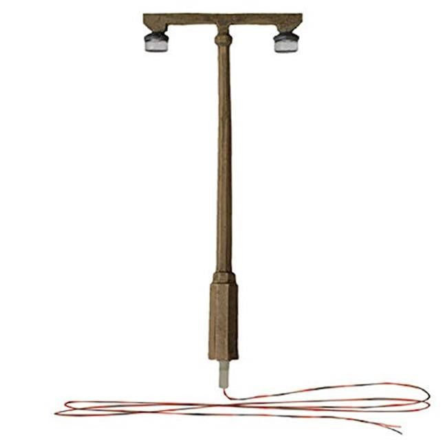 WOODLAND SCENIC STREET LIGHTS TWIN LAMP - SET OF 3 - JP5676