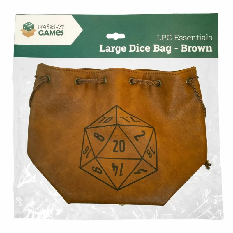 LPG DICE BAG LARGE BROWN - LPGLDB02