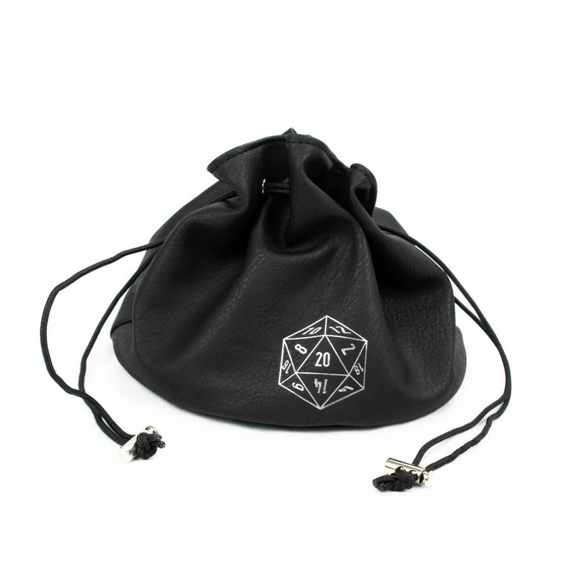 LPG MULITPOCKET DICE BAG BLACK LEATHER - LPGES8001