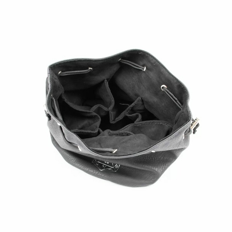 LPG MULITPOCKET DICE BAG BLACK LEATHER - LPGES8001