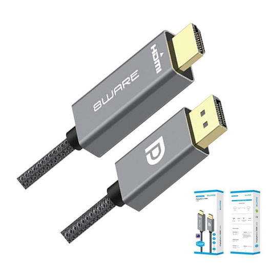 8 WARE DP MALE TO HDMI MALE 4K 2M - CB8W-DPHDMI-2M