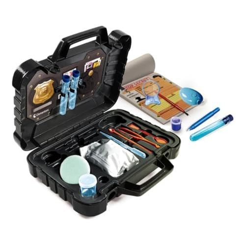 CLEMENTONI  SCIENCE & PLAY FORENSIC DETECTIVE CASE: CRACK THE CASE WITH FINGERPRINT DUSTING  PLASTER CASTING & CODE BREAKING (8+ YEARS)