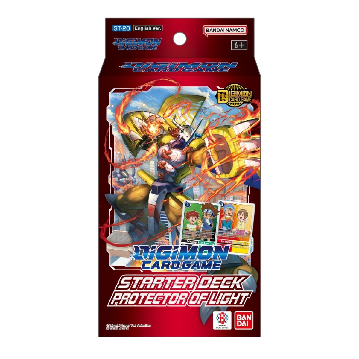 DIGIMON CARD GAME ST-20 STARTER DECK PROTECTOR OF LIGHT