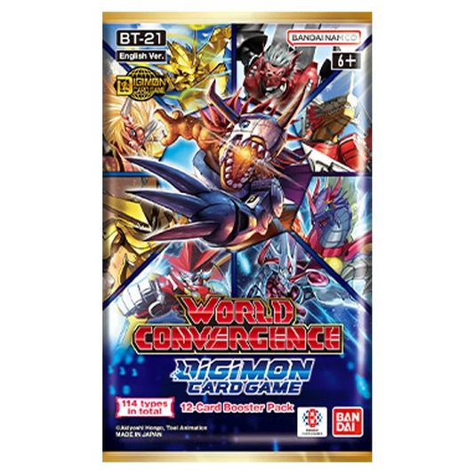 DIGIMON CARD GAME: WORLD CONVERGENCE (BT21) BOOSTER PACK