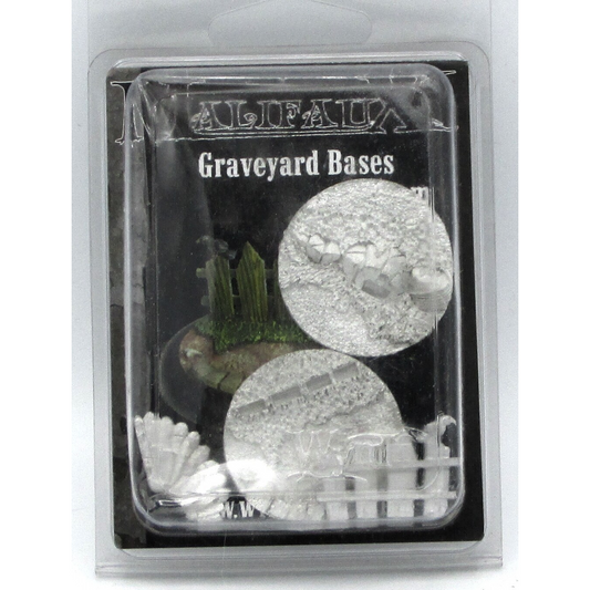 MALIFAUX: BASE INSERTS - GRAVEYARD - 40MM (2) BY WYRD MINIATURES -
