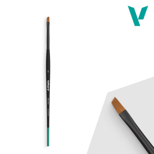VALLEJO BLENDER FLAT ANGLED SYNTHETIC BRUSH SMALL - AVB05001