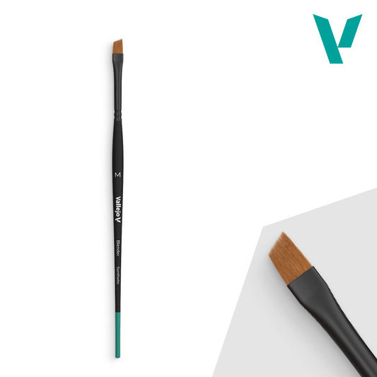 VALLEJO BLENDER FLAT ANGLED SYNTHETIC BRUSH MEDIUM - AVB05002