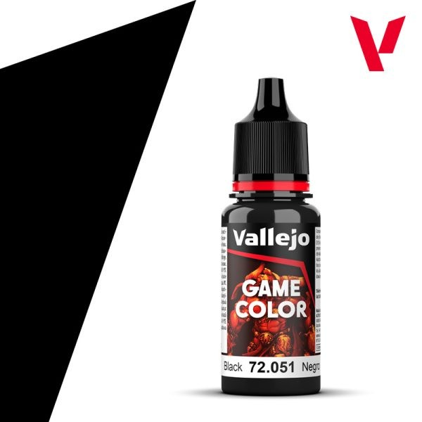 VLLEJO GAME COLOUR - BLACK 18ML - AV72051