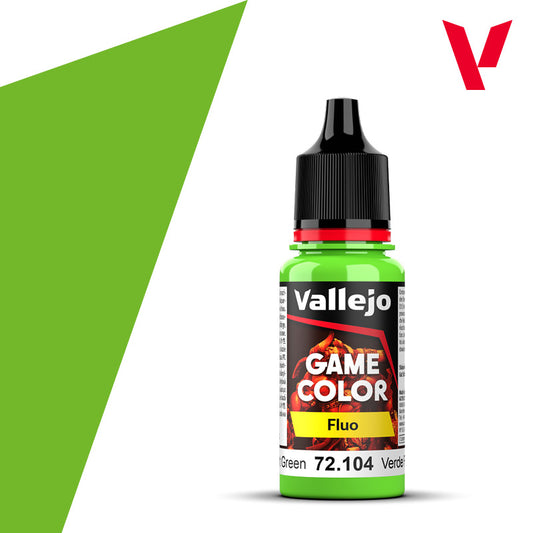 VALLEJO GAME COLOUR 72.104 FLUORESCENT GREEN - AV72104