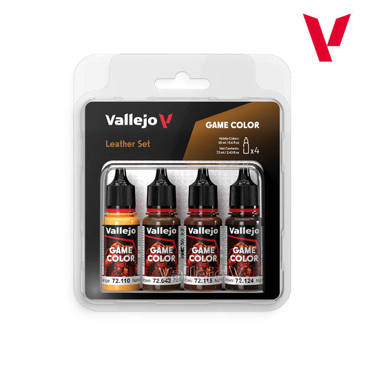 VALLEJO GAME COLOUR 72.385 LEATHER COLOUR SET - AV72385