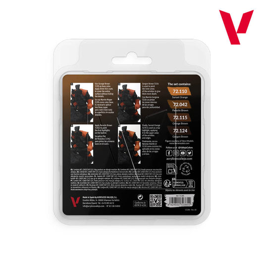 VALLEJO GAME COLOUR 72.385 LEATHER COLOUR SET - AV72385