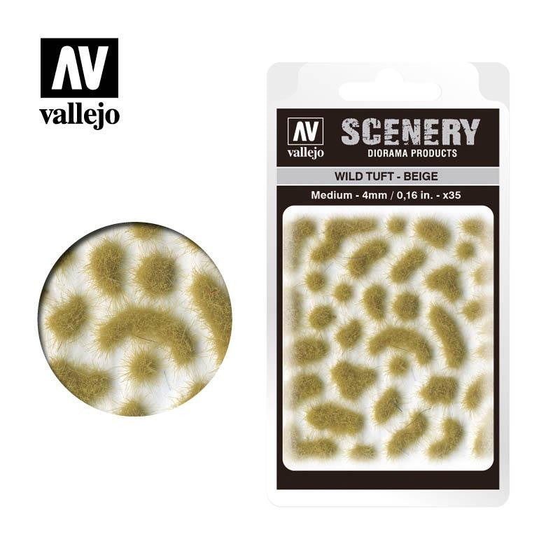 ACRYLICOS VALLEJO VJPSC408 WILD TUFT BEIGE MEDIUM SCENERY