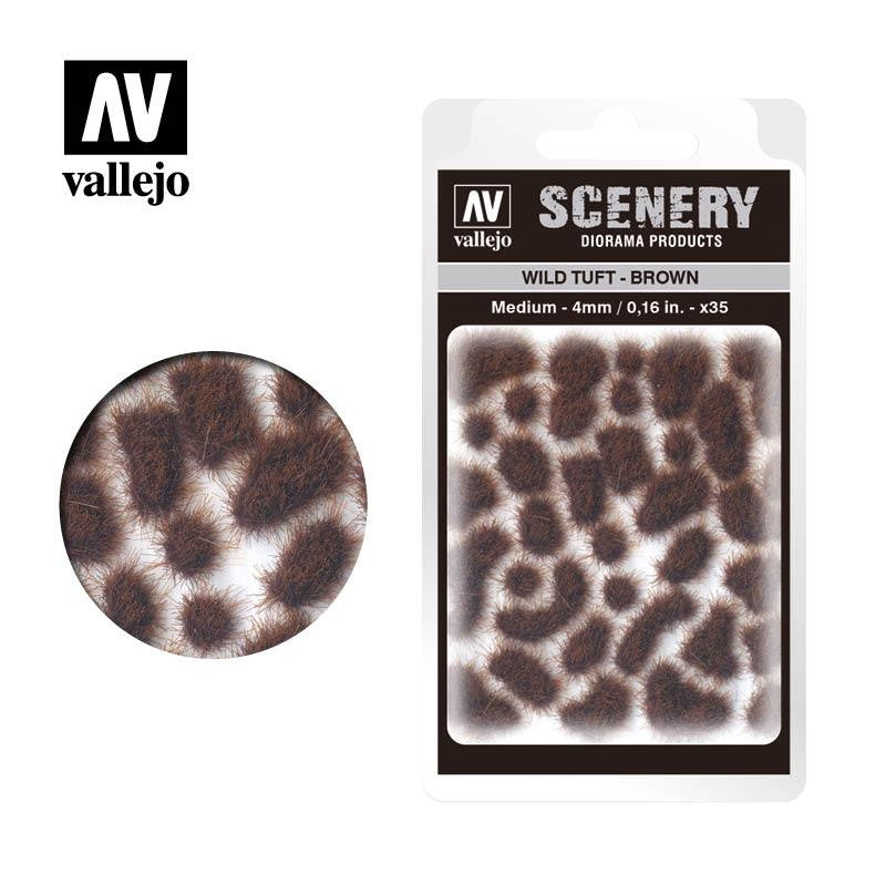 Acrylicos Vallejo VJPSC411 Wild Tuft Brown Medium Scenery - SC411