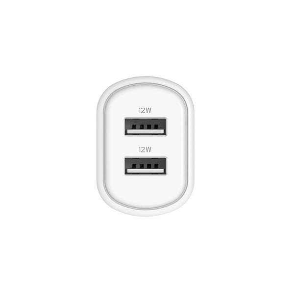 Cygnett Powerplus 12W USB a Dual Port Wall Charger White Cy3671Pdwlch -