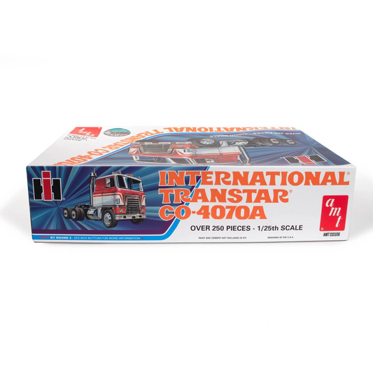 AMT INTERNATIONAL TRANSTAR CO-4070A SEMI MODEL TRUCK & PLASTIC KIT - SKILL LEVEL 3 PAINT & GLUE - AMT1203
