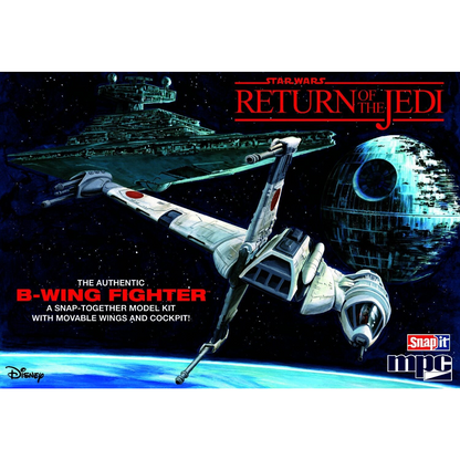 MPC 1/144 STAR WARS: RETURN TO THE JEDI B-WING FIGHTER (SNAP) PLASTIC MODEL KIT