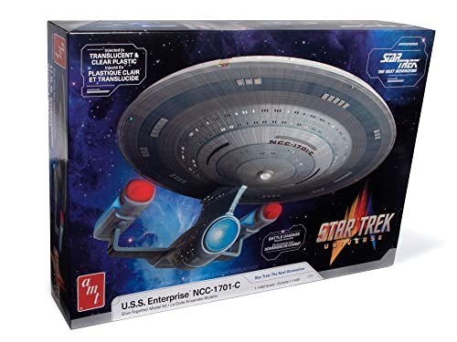 1332M Skill 2 Model Kit U.S.S. Enterprise NCC-1701-C Space Ship Star Trek the Next Generation 1987 TV Series 1-1400 Scale Model