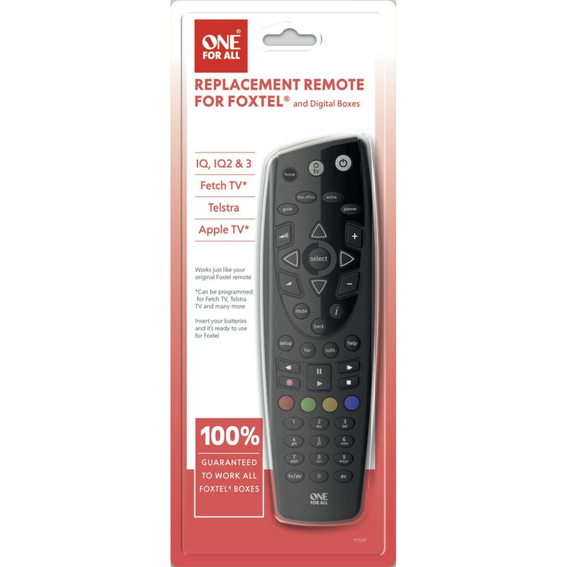 REMOTE FOXTEL IQ/IQ2/IQ3/IQ4 ONE FOR ALL