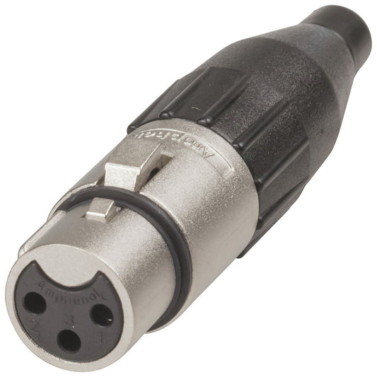 SKT LINE XLR/3P SLV/BLK AMPHENOL - PS1062