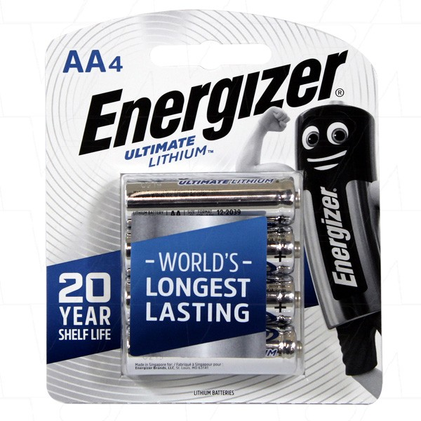 ENERGIZER LITHIUM AA 4 PACK - 54000-009A